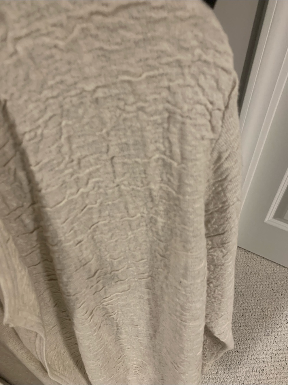 J. Jill Cream Open-Front Textured Cardigan - Picture 2 of 6